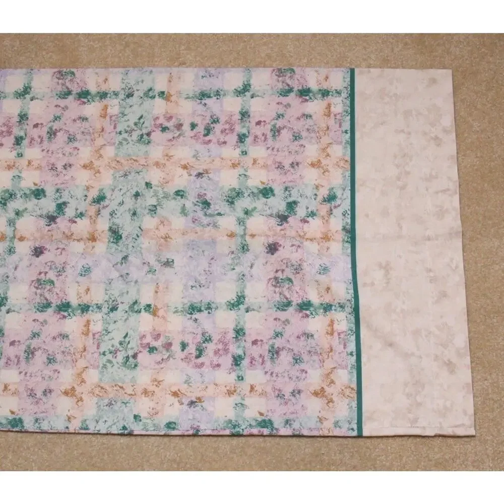 Cannon Mills Pillowcase Beige Multicolor Abstract Standard Size Cotton Blend